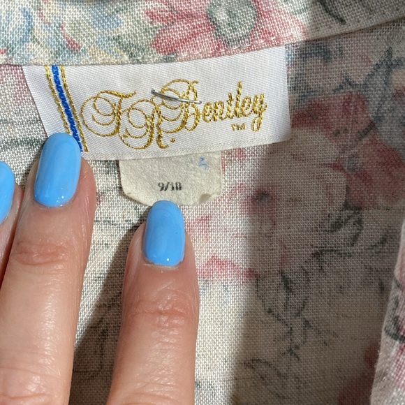 Vintage TR Bentley Blazer, Pastel Floral Size 9/10 - Picture 3 of 6